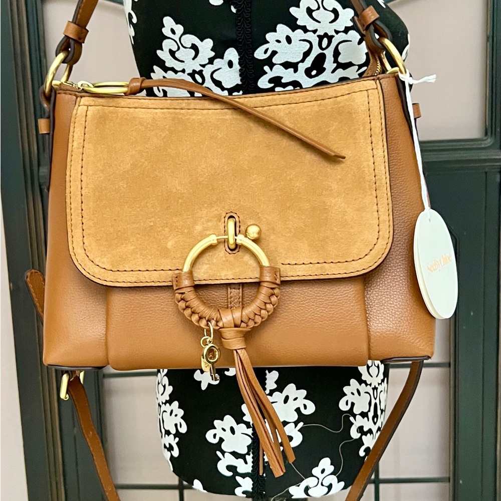 SEE By CHLOE Joan Small Suede & Leather Bag